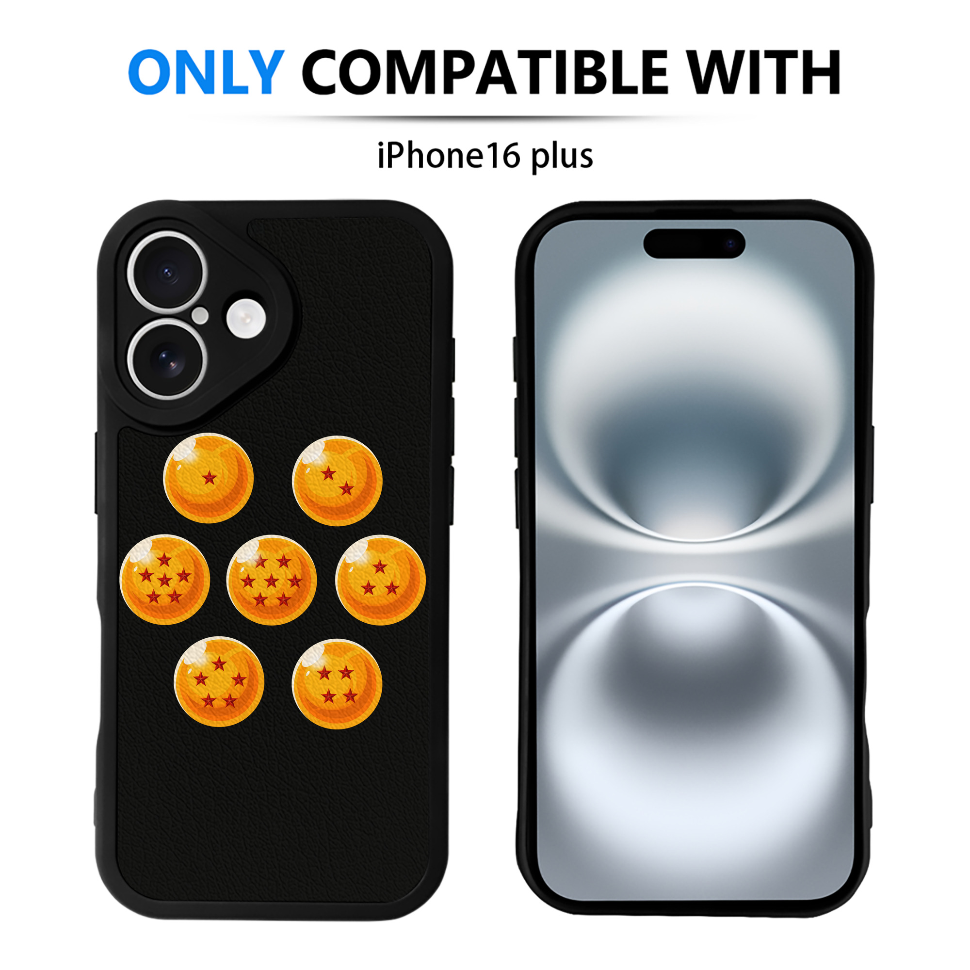 （画像用） ドラゴンボール DRAGON BALL 【iPhone 16シリーズ対応】シリコンスマホケース（レザー調） 材質：シリコン